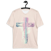 Pink Cross T-Shirt All Over Print Pastel Spring Collection